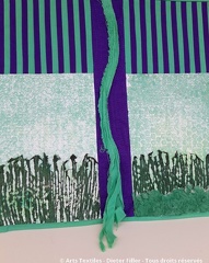 Œuvre 040 Série verte  Au bord de la rivière