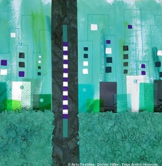 Œuvre 041 Série verte Skyline